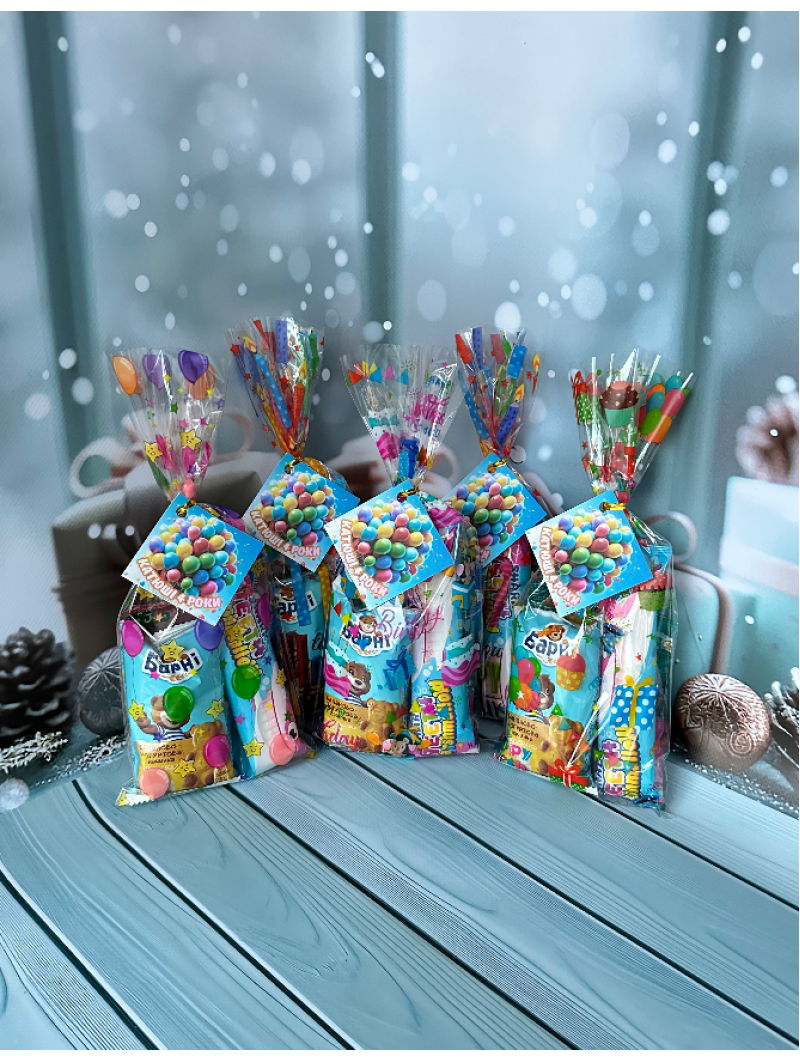 Креативне частування , Оригінальні комплекти цукерок для дитячої вечірки Креативне частування , Оригінальні комплекти цукерок для дитячої вечірки