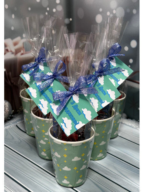 Подарунковий стаканчик для дітей Роблокс набір солодощів для дитини набір цукерок з листівкою